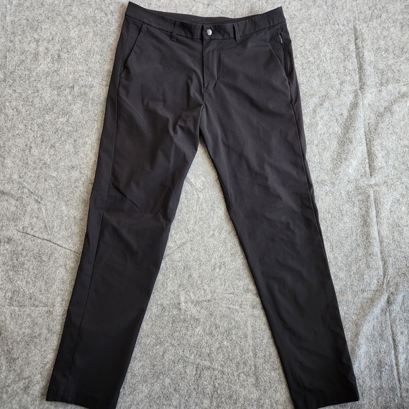 Lululemon Commission Pants Slim Warpstreme 34x30 Black Stretch ABC Comfort Work - Picture 2 of 11